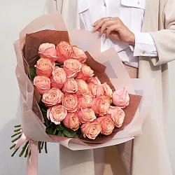 Купить Букет «Кофе с молоком» из 25 роз Кагала (Кахала) в  с бесплатной доставкой: цена, фото, описание