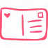 love postcard icon